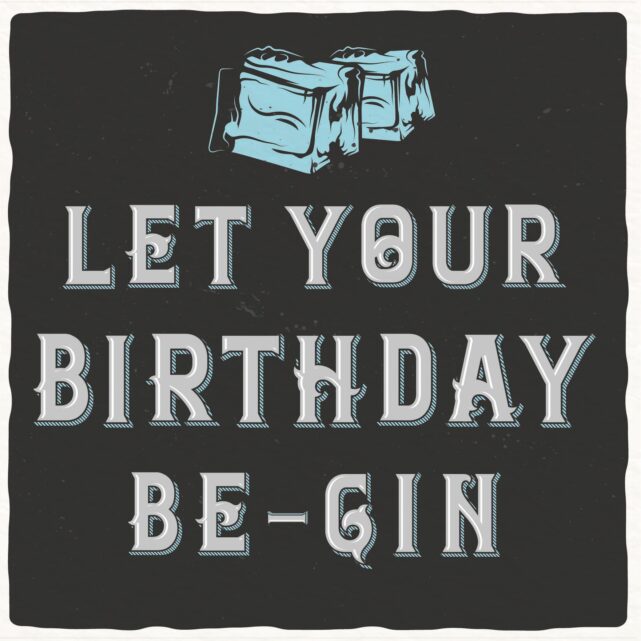 Gin Geburtstagskarte No2