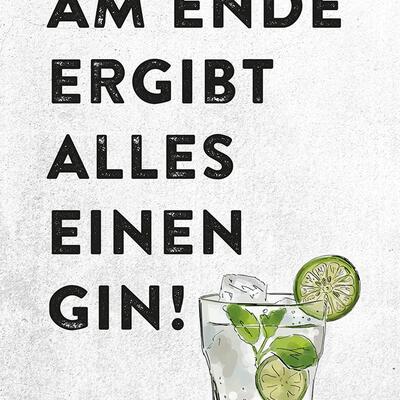  Gin Postkarte No1