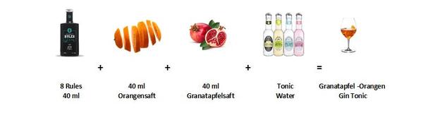 Granatapfel - Orangen Gin Tonic